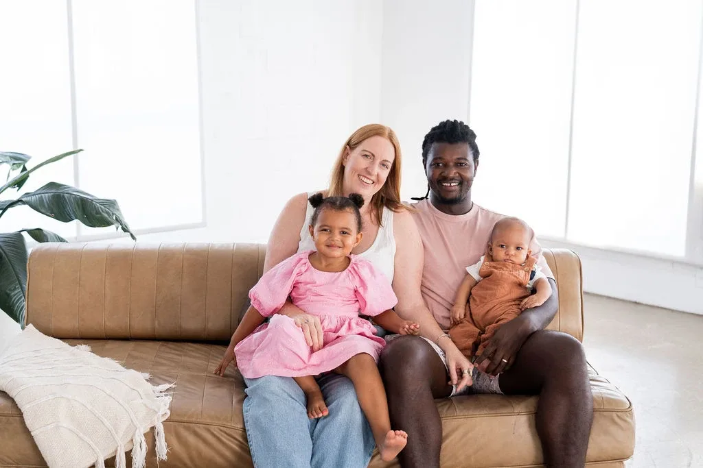 Lauren and Emmanuel with their children